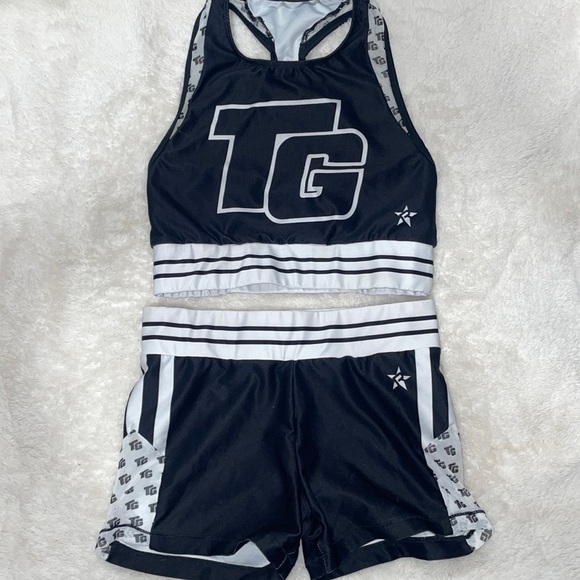 Top Gun All-Stars Practice Set Size SMALL CHEER🖤🤍 - Picture 1 of 2